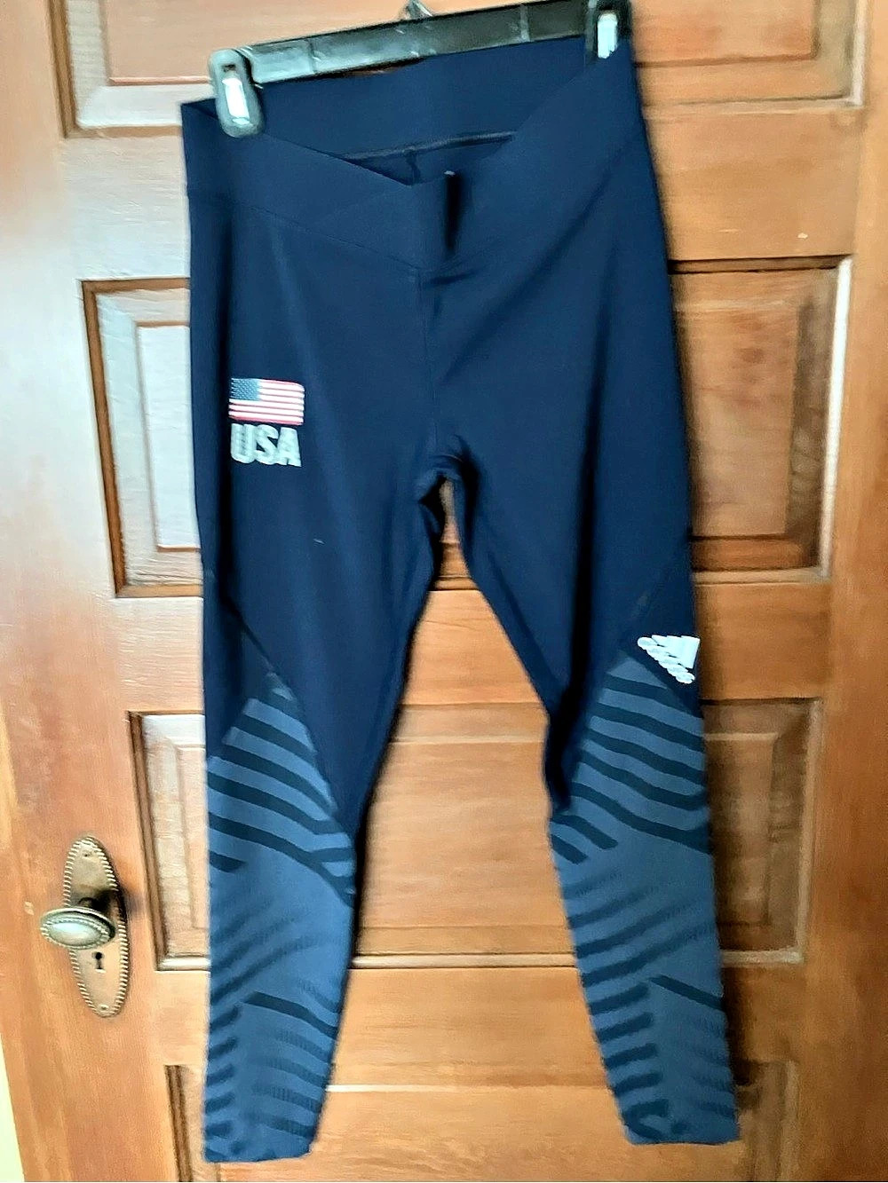 adidas Team USA Climachill Leggings Blue Medium